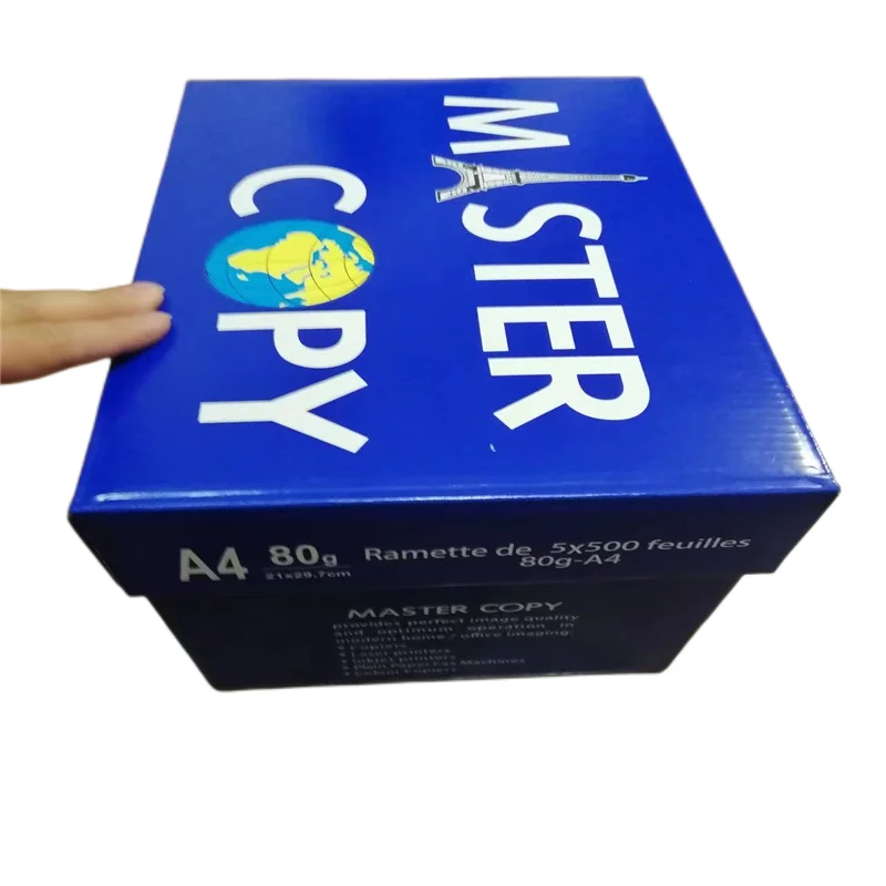 Wholesale Premium Quality White Red Blue Copy Paper 70gsm 80gsm Copier Standard Printer Size Oem A4 Copy Paper