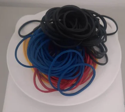 Wholesale Top Quality Rubber Hair Bands Ties Rubber Rings for Kids Girls Office School OEM Customized Logo Item