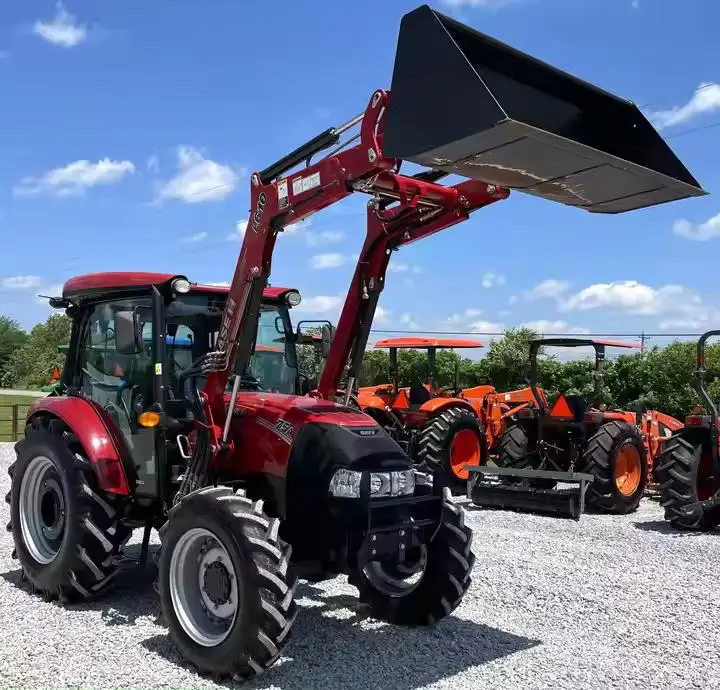 2019 чехол IH Farmall 75A с быстроразъемным погрузчиком и ковшом 898 часов 4x4 74 л.с. дизельный двигатель 2 задних пульта дистанционного управления 540 тепло