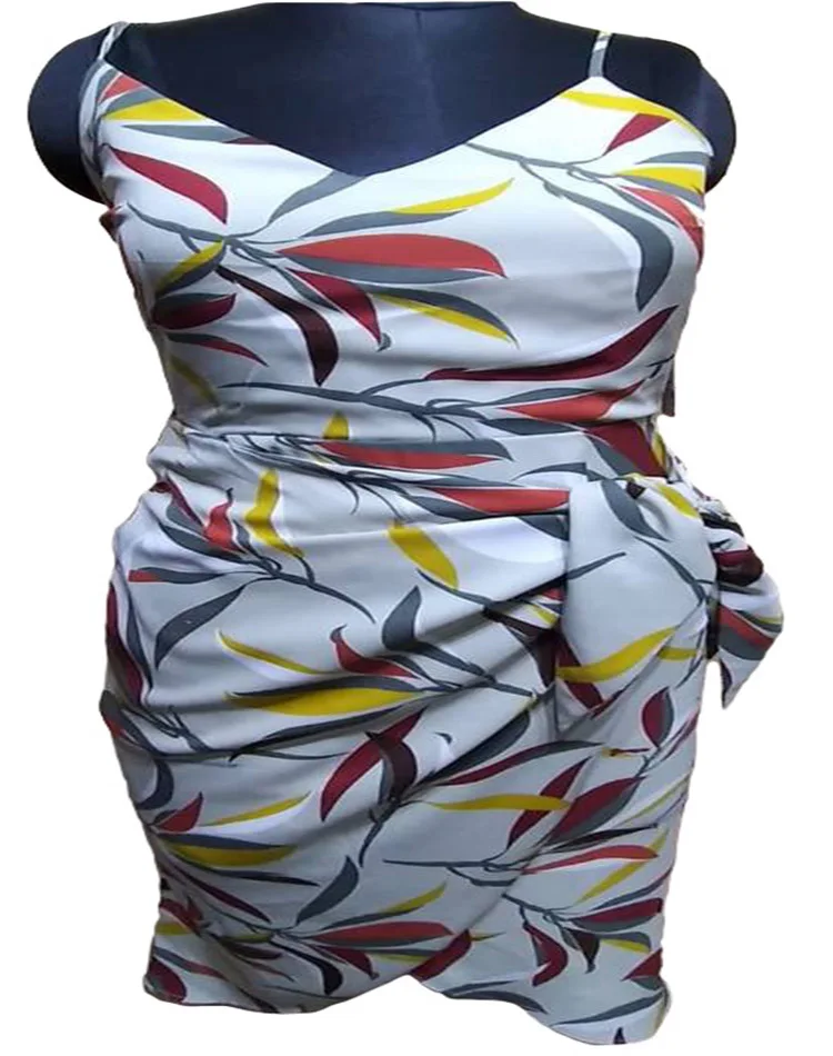 Casual Summer Street Lady Elegant Body Con Wrap Maxi Dresses swimwear beachwear luxury resort wear party wear dress for women