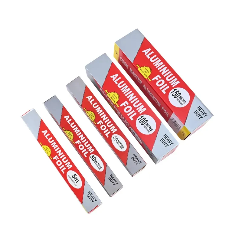 China factory 8011 food grade heavy duty household silver falcon foil paper aluminium tin foil paper roll for kitchen use