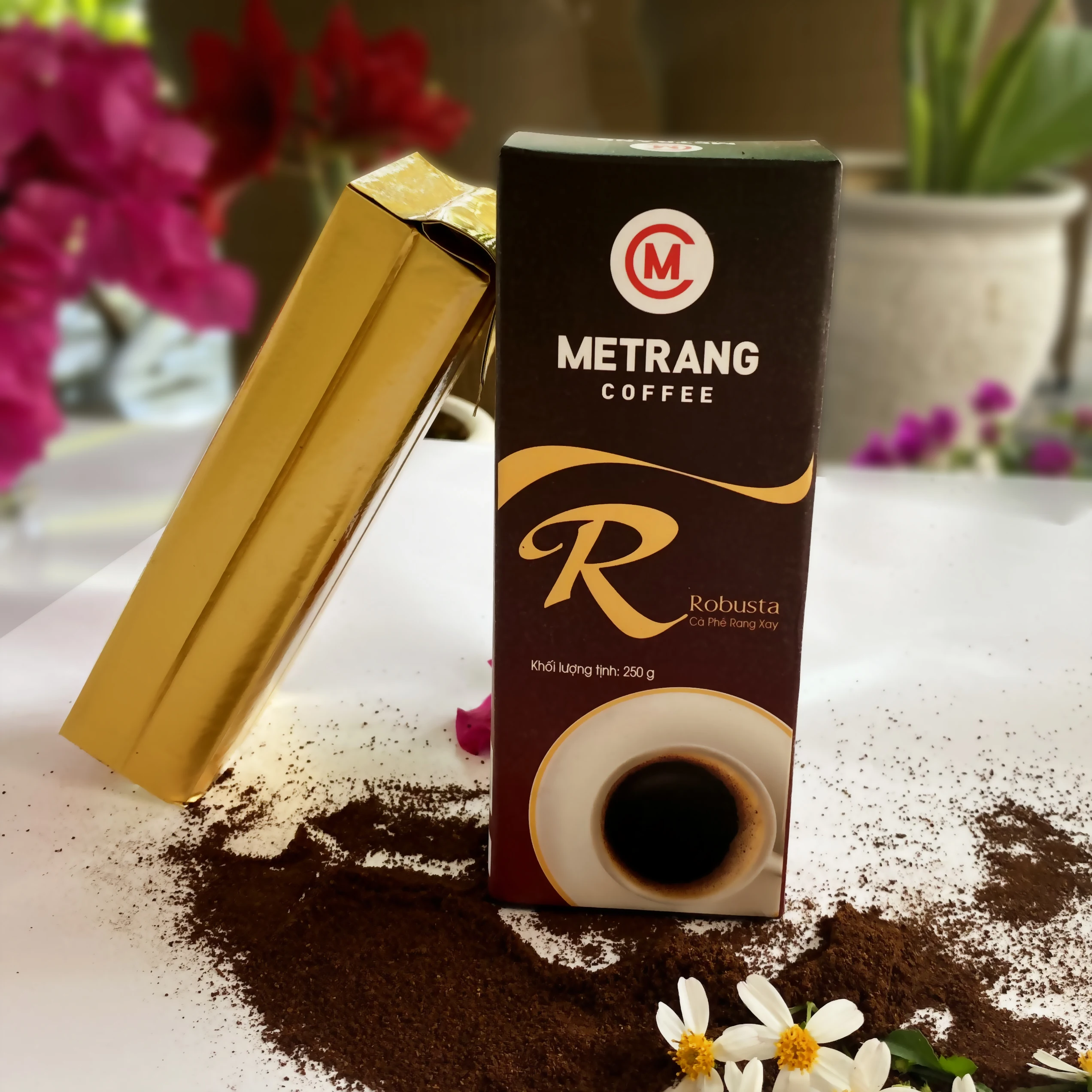 Vietnamese Coffee BITTER MEDIUM ROAST Dark Chocolate Hazelnut Caramel Caffeinated Robusta Ground Coffee