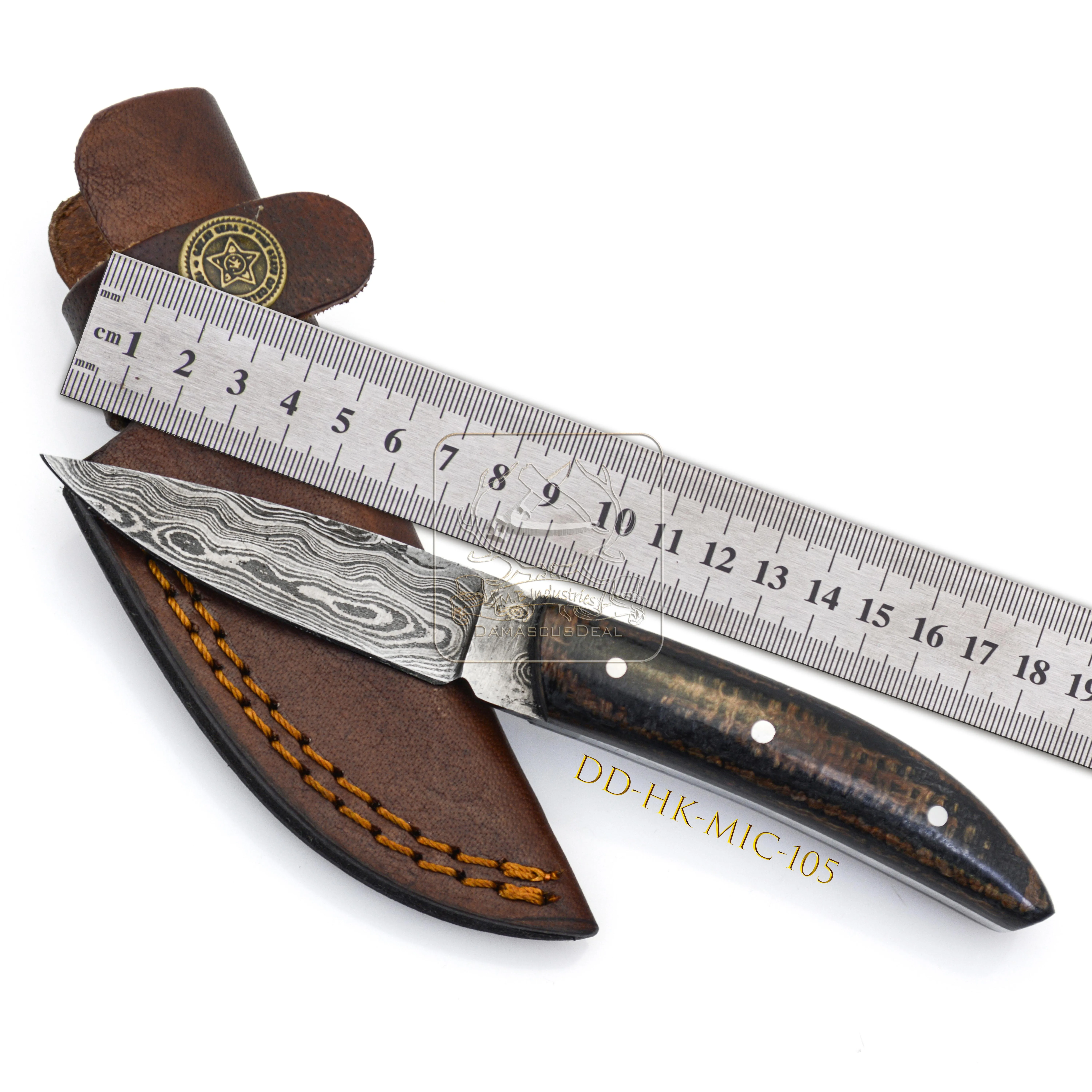 Hot Selling DD-HK-MIC-103 Damascus Steel Hunting Knife 192 Layers Outdoor Bushcraft Camping Survival Sword Micarta G10 Handle