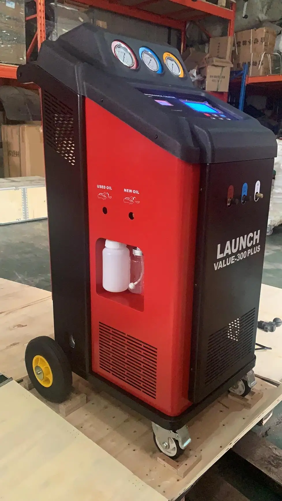Launch Value-300 Plus Automotive Refrigerant R134a R1234yf Car air conditioner service Station Ac Flushing Machine