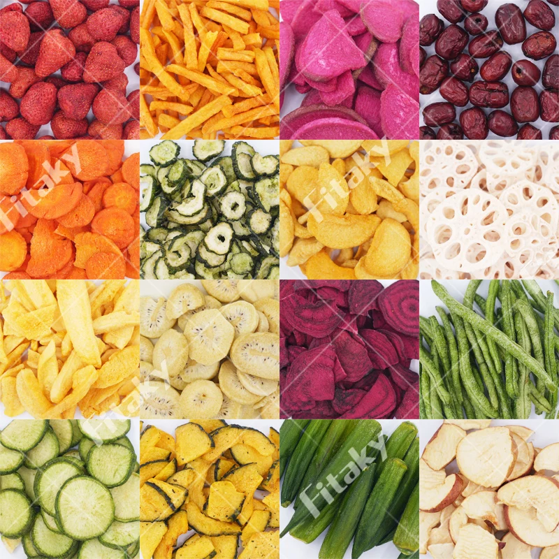 MSG Free No Artificial Colors Fruit and Vegetable Snack Vegetable Crisp Vegetable Chips Snacks