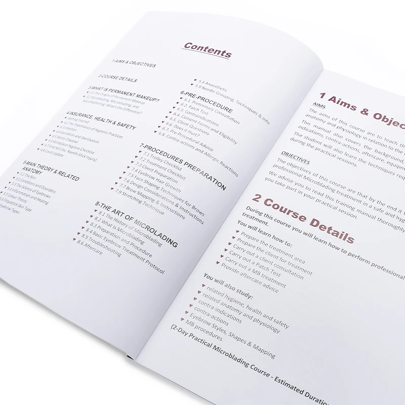 PMU Beauty Wholesale Permanent Makeup  Eyebrow Practice Book For Microblading English Tattoo Practice Book