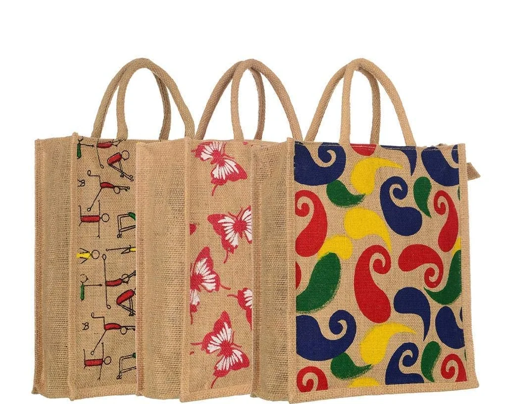 We Sell High Quality Printed Shopping Jute Bags at Low Market Prices Keeping You in Mind Which Are Very Strong