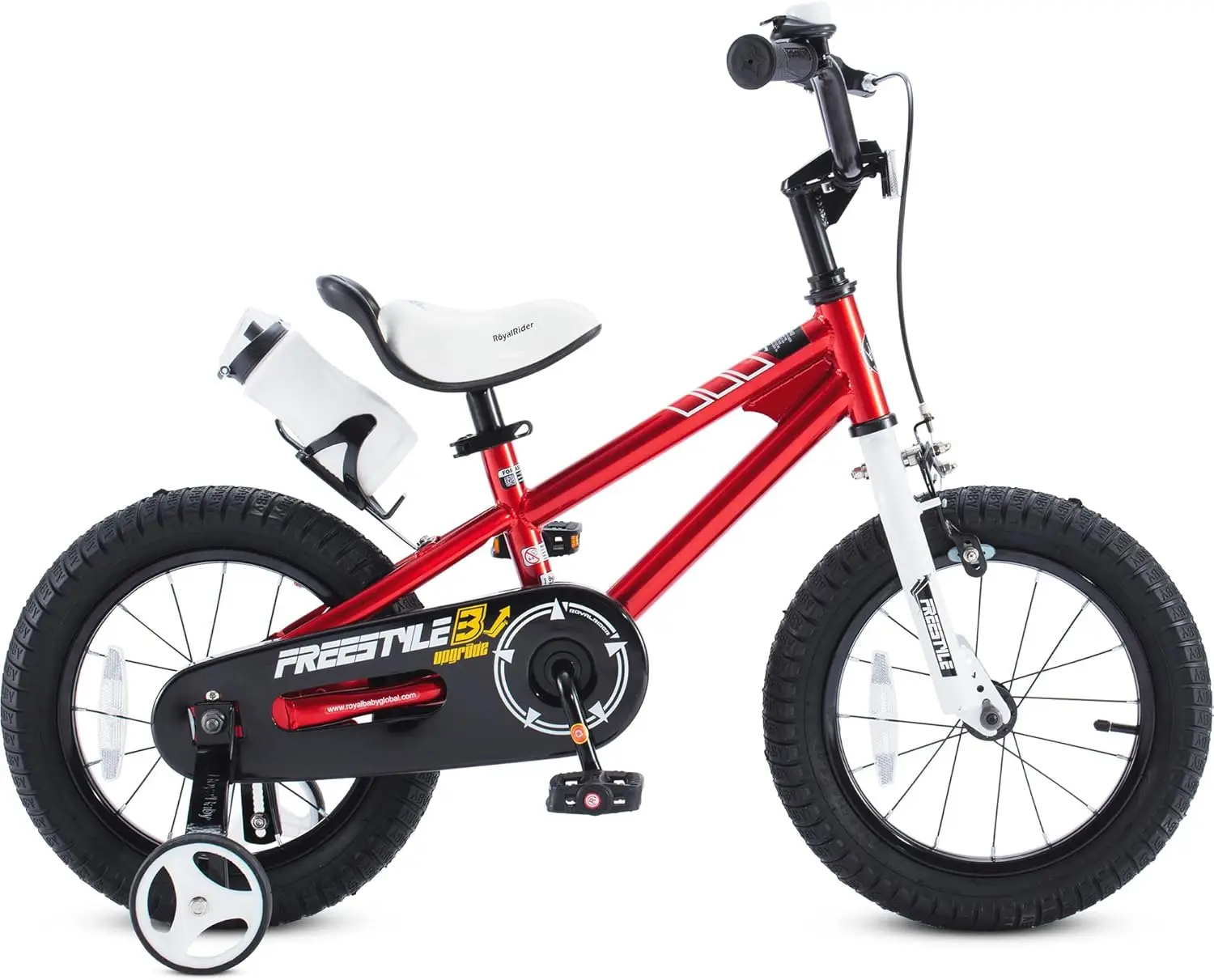 Freestyle Kids Bike 12 14 16 18 20 Inch Bicycle, Training Wheels or Kickstand Available, for Boys Girls Ages 3+