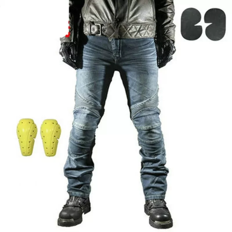 Best Motorcycle Denim Pants Customized Wholesale with Protective gear unisex washable Jeans