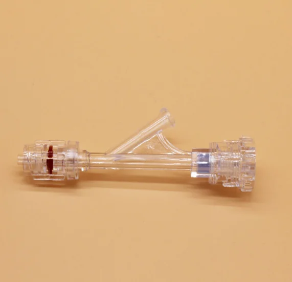 medical Y Medical Cardiology Push Pull Surgery Hemostasis Valve Set Y connector kit