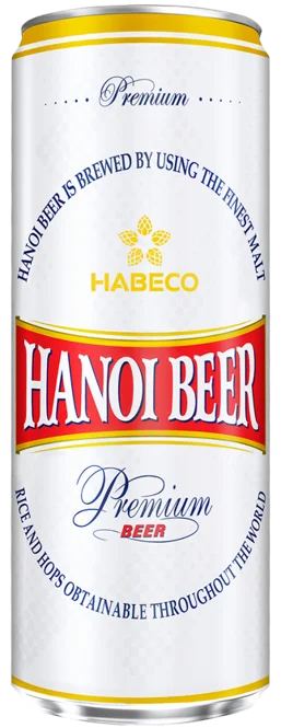 Высококачественные пивные банки Ha Noi 330 мл Premium x24/100%, сделано во Вьетнаме