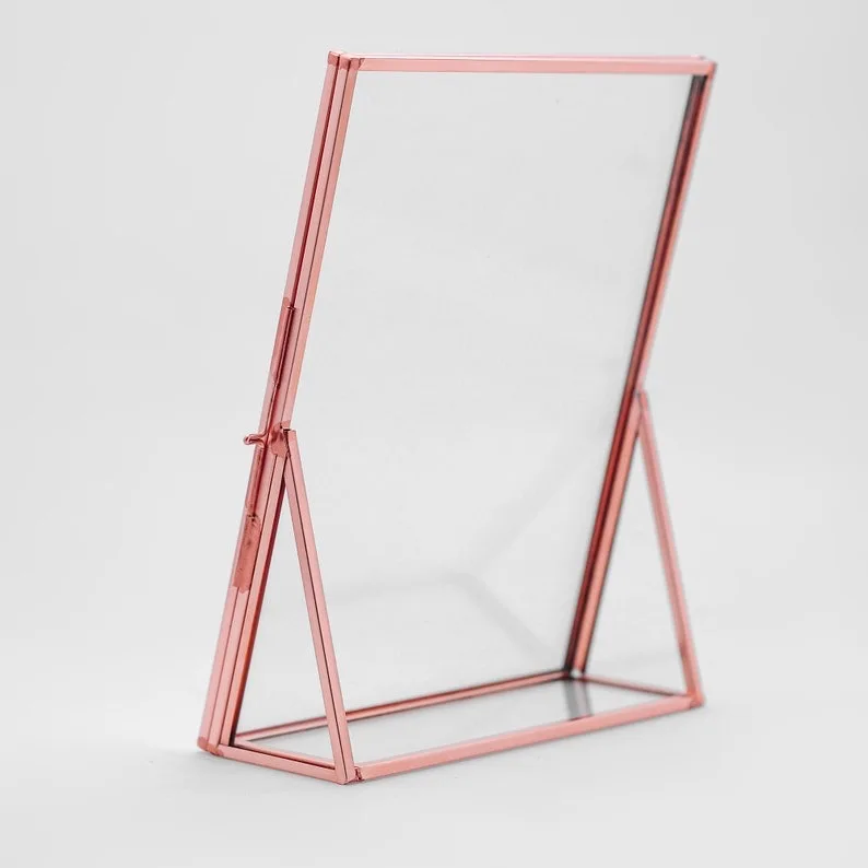 Customized Size Metal & Glass Picture Frame Brass Metal Photo Frame for Wall Hanging Available at Export Selling Price