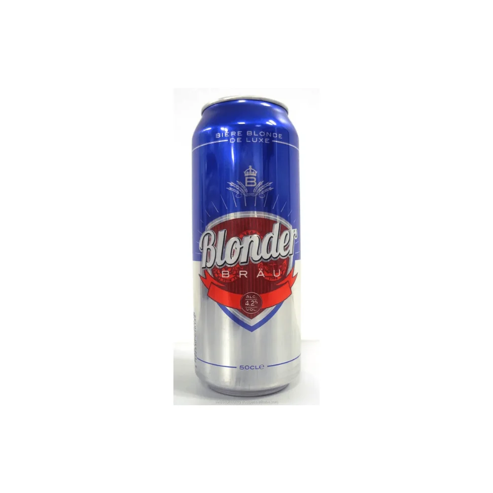 Wholesale Price Top Notch Quality Lager Type Blonderbrau Blond Beer Can of 50cl for Bulk Buyers