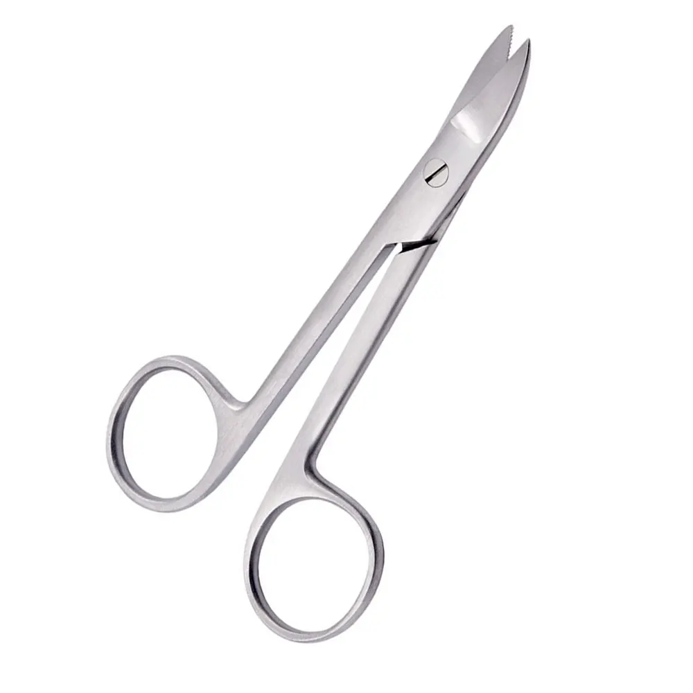 Beebee Crown & Bridges Scissors 4.5 Super Cut High quality in wholesale low price Crown & Collar Cutting Scissor Curved Serrated