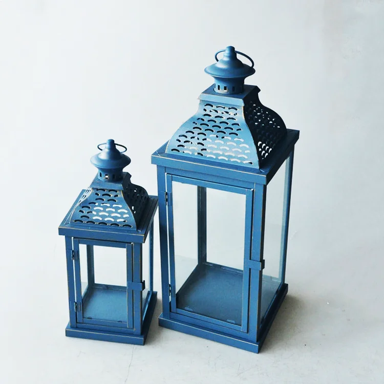 2022 wholesale lantern moroccan decorative Led candle modern lanterns Outdoor hanging metal lanterns