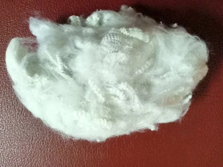 Recycled Polyester Staple Fiber 2.5D SD White Solid Dry A Grade of Vikohasan Supplier and GRS fibre for spinning yarn