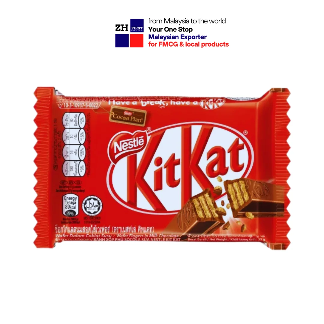 Kit Kat 4 Finger Flow Wrap Chocolate Covered Wafer Milk Chocolate 35g Authorized Distributor Wholesaler Malaysia