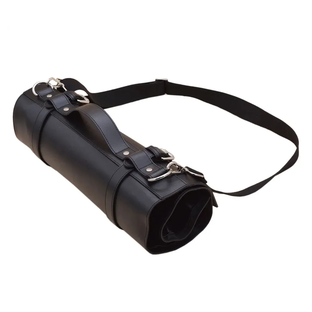 Good Quality Handmade Chef Large Knife Roll Multipurpose Professional Leather Knife Roll Knife Chef Leather Bags