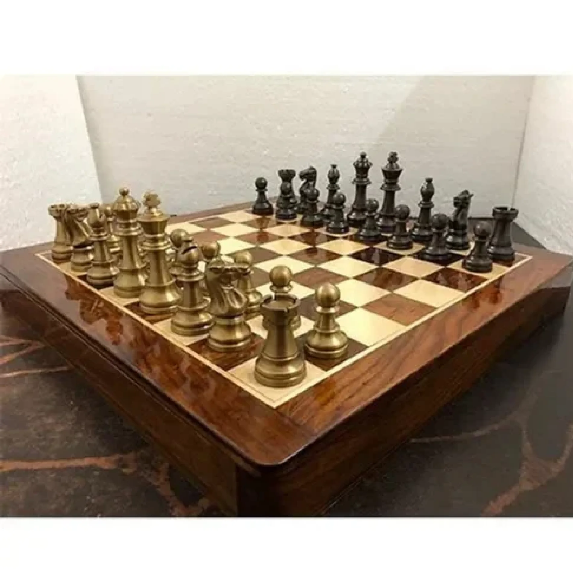 Medieval Times Themed 32 Piece Chess Set For Indoor Chess Game And Table Top Display Direct From Factory at Wholesale Price