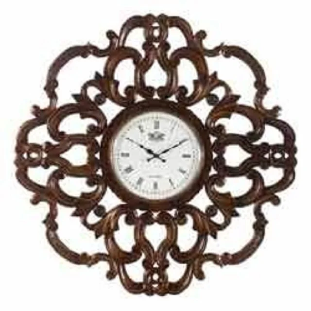 Luxury Wall Clock Decorating New Designing Large Size Antique Stylish Modern Wholesale Black Color Round Shape Wall Decor Clock