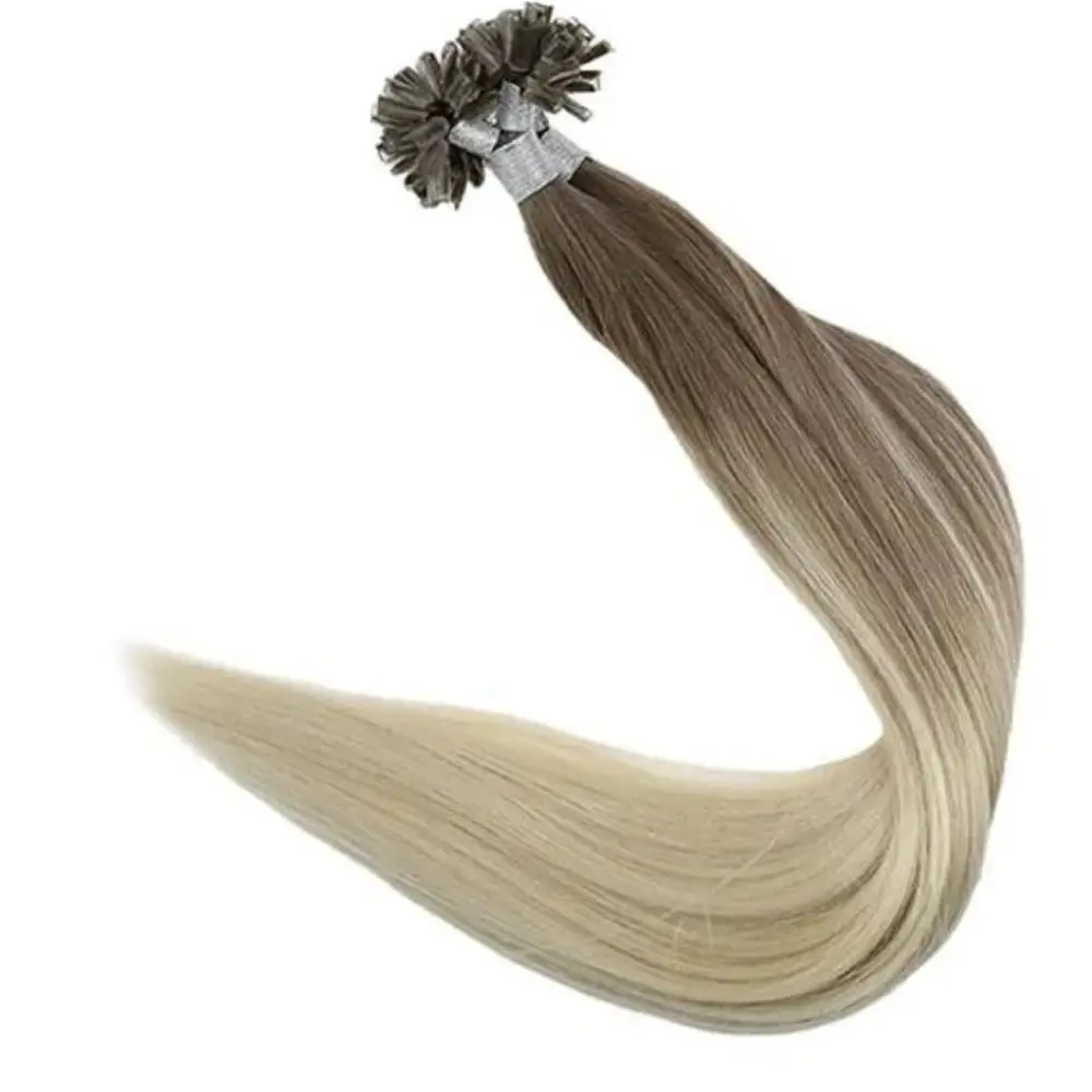 Wholesale Double Drawn  Prebonded Different Tip Hair Extensions Virgin Keratin Human Hair Extension