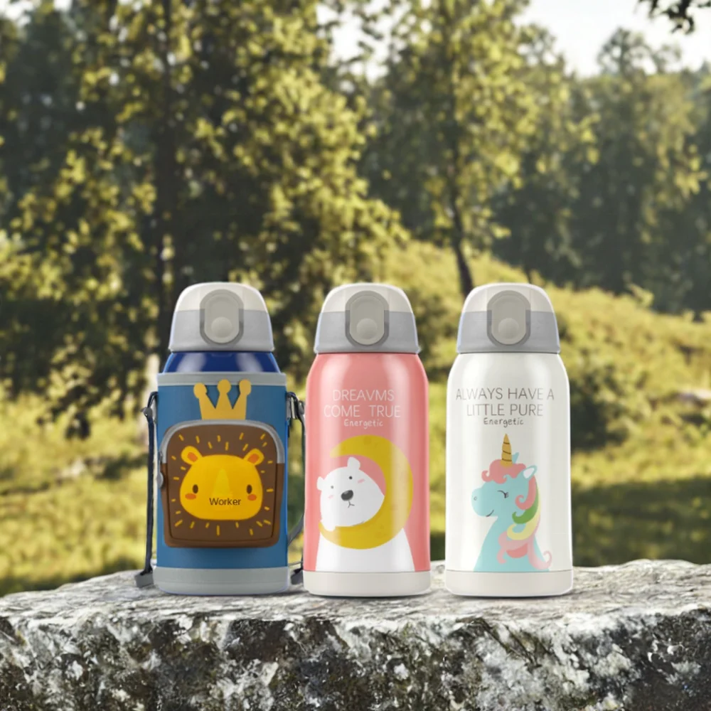 316 детский термос с соломой 550 мл