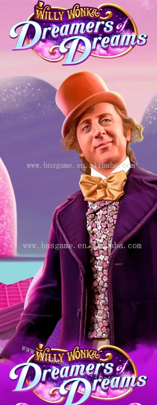 Newest Skill Game Machine Classic Curved Entertainment Touch Screen Video Willy Wonka Dreamers Dreams Game