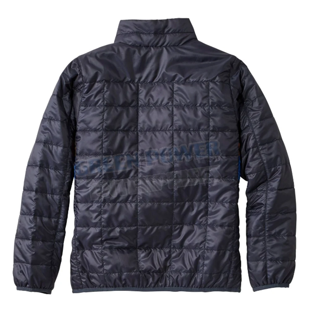 custom men 100% nylon lightweight winter warm synthetic fill short goose down puffer jacket for men