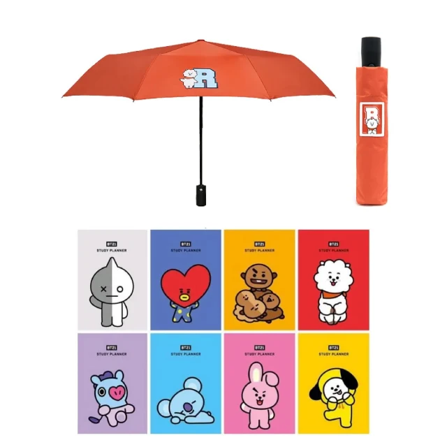 Bts BT21 Character Universe Ultra Light Non-Automatic Umbrella kpop fan promotion store for kpop Korean musician goods handy