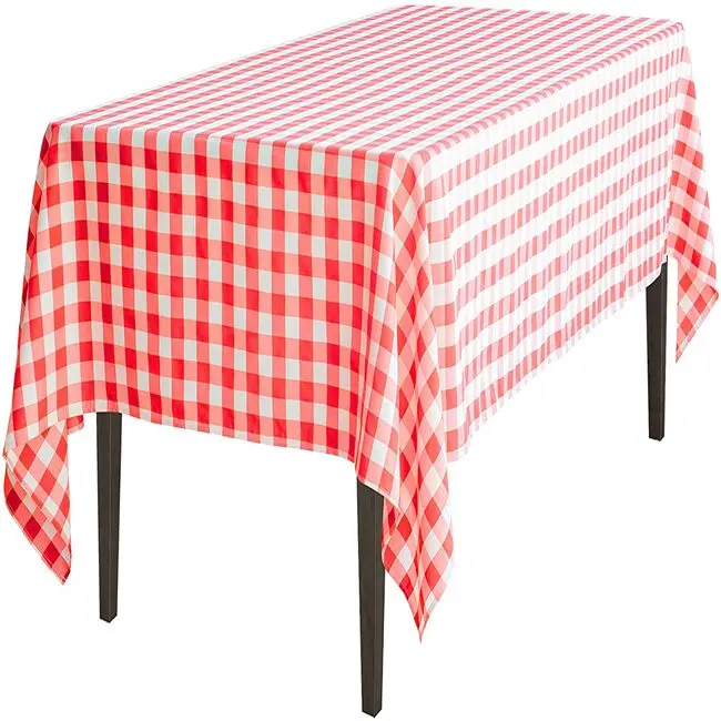 Beautiful Table Cloth Woven Cotton Linen Table Cloth for Banquet Solid colour