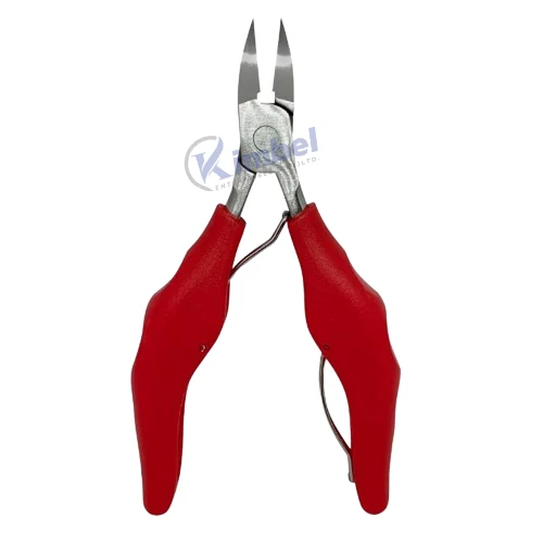 Hot Sale Professional Nail Cuticle Pliers Stainless Steel with Reinforced Double Spring and PP Plastic Handle Manicure Tool