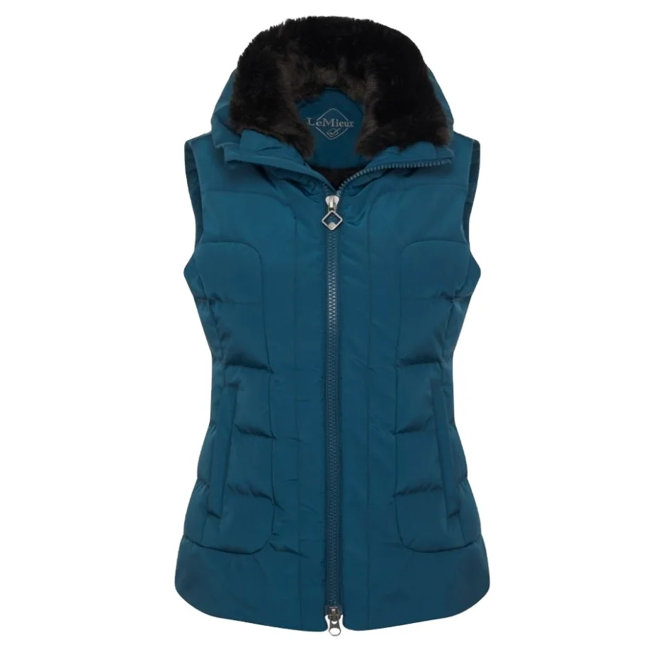 Shemax Equestrian Horse Riding Ladies Loire Winter Gilet Atlantic Blue