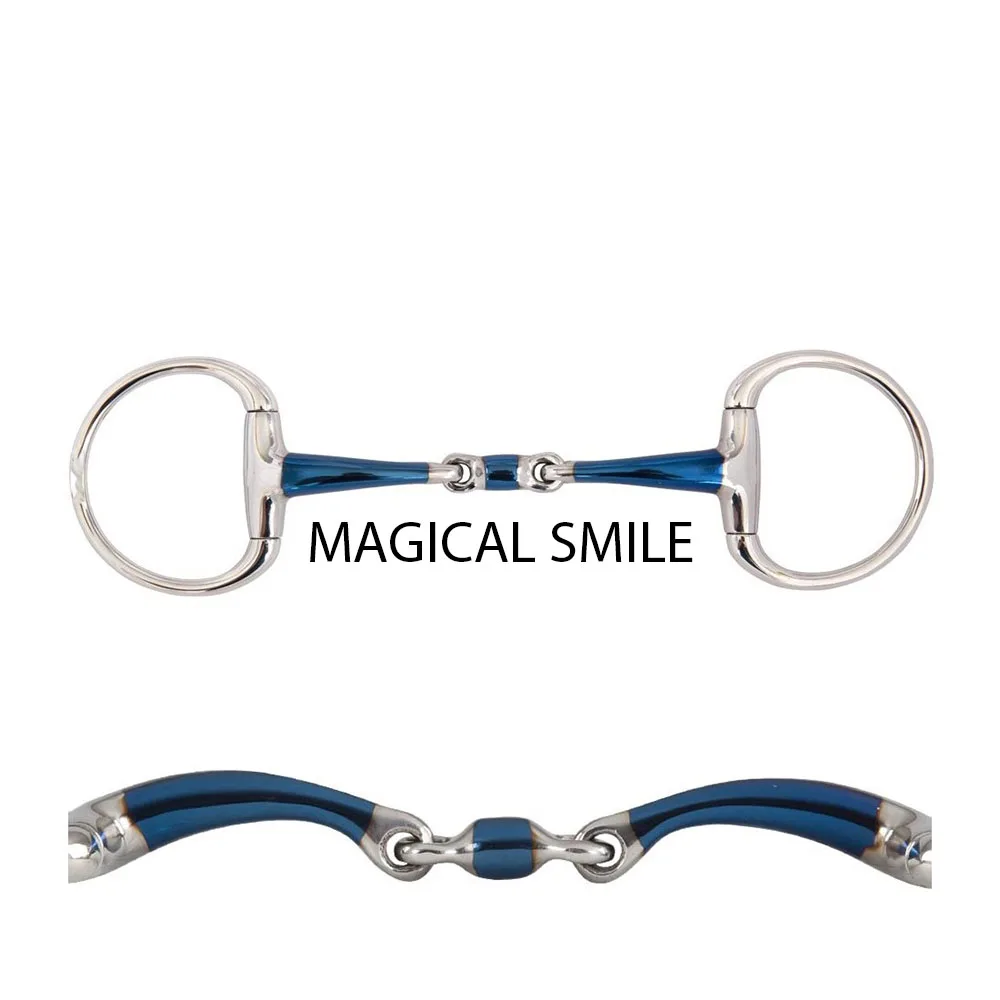 Horse Bit Double Jointed Eggbutt Snaffle Sweet Iron Bit