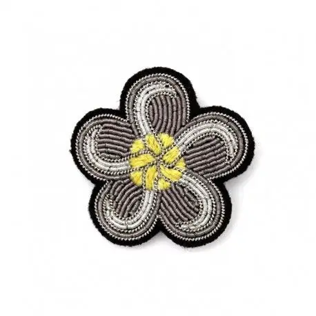 new fashion  hand embroidery bullion wire brooch HAND  fashion brooch custom made jacket patches ladies brooch flower pin