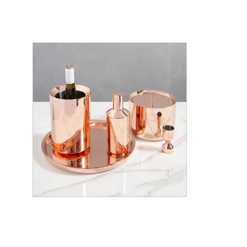 Modern Art Wine Bottle Chiller Metal Champagne Ice Bucket Designs Wine Bottle Holder Champagne Coolers & Wine Chillers