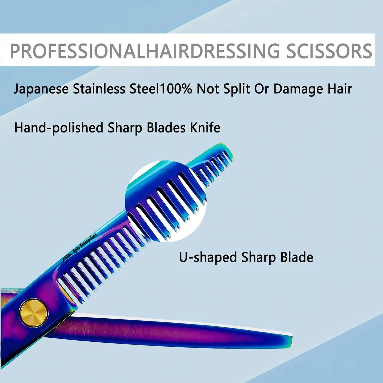 Professional Hair Thinning Shears 6 Inch Hair Cutting Teeth Scissors Hairdressing Texturizing Salon Shears