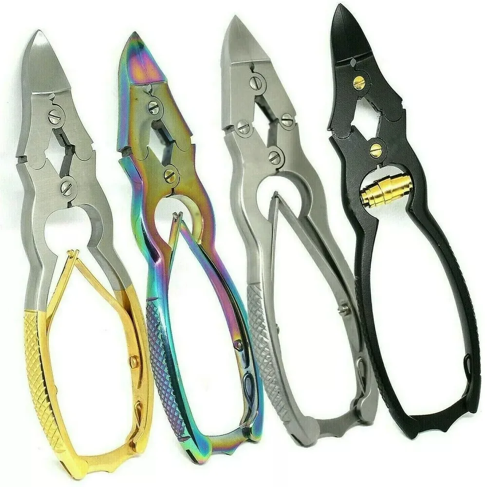 Лидер продаж высококачественные кусачки для маникюра из нержавеющей стали изогнутые ногтей с толстым