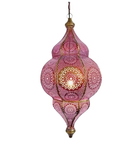 Luxury Design Hanging Pendant Moroccan Lantern Contemporary Style Lamp for Living Room Home Interior Lighting Lantern