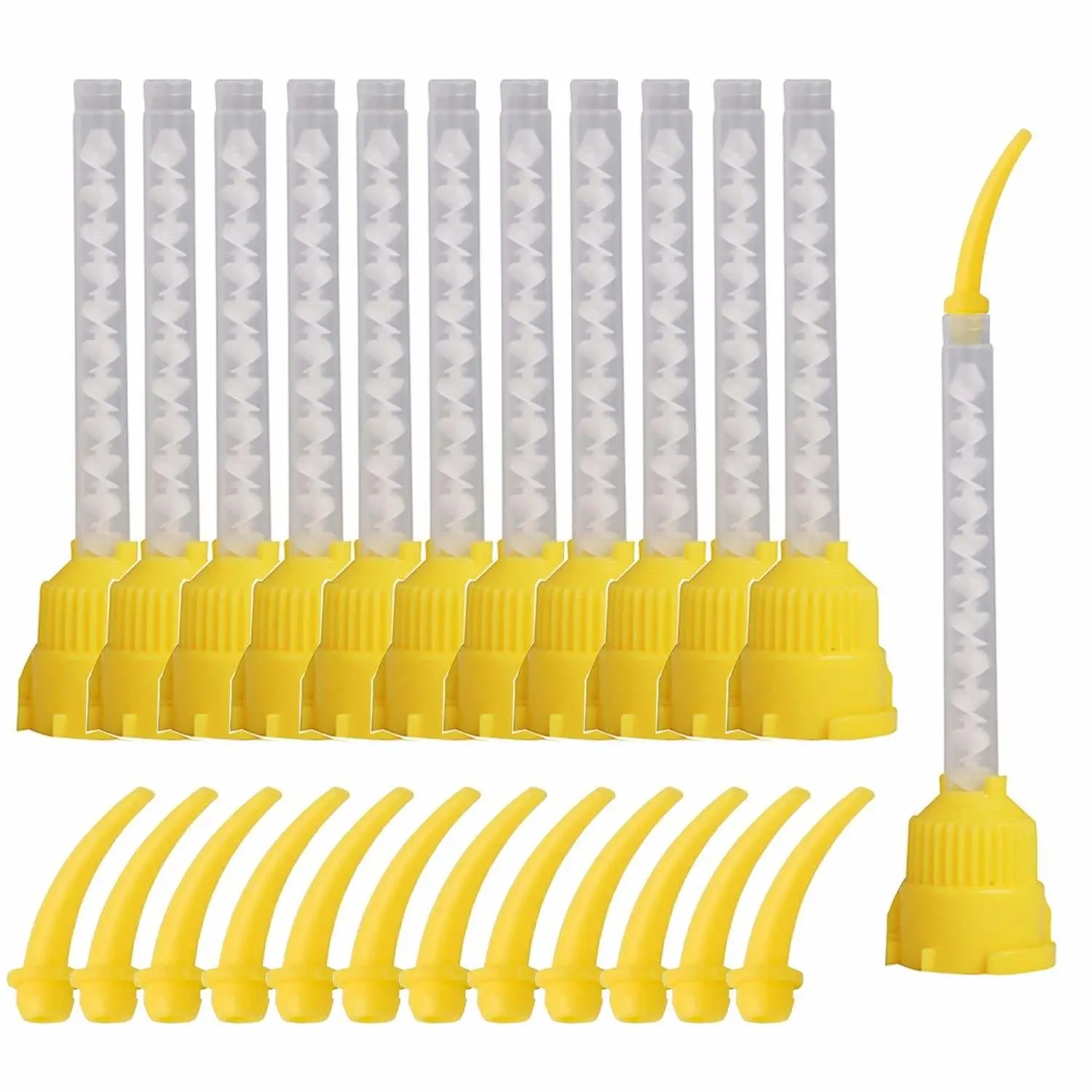 Factory Supplier Dental Plastic Disposable Dental Impression Mixing Tips Mixer Nozzles