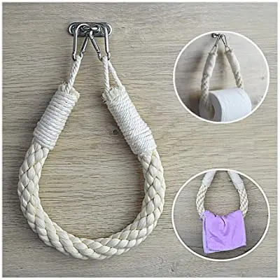 Wholesale Premium Quality Wall Mount Macrame Toilet Paper Holder Towel for Bedroom Living Room