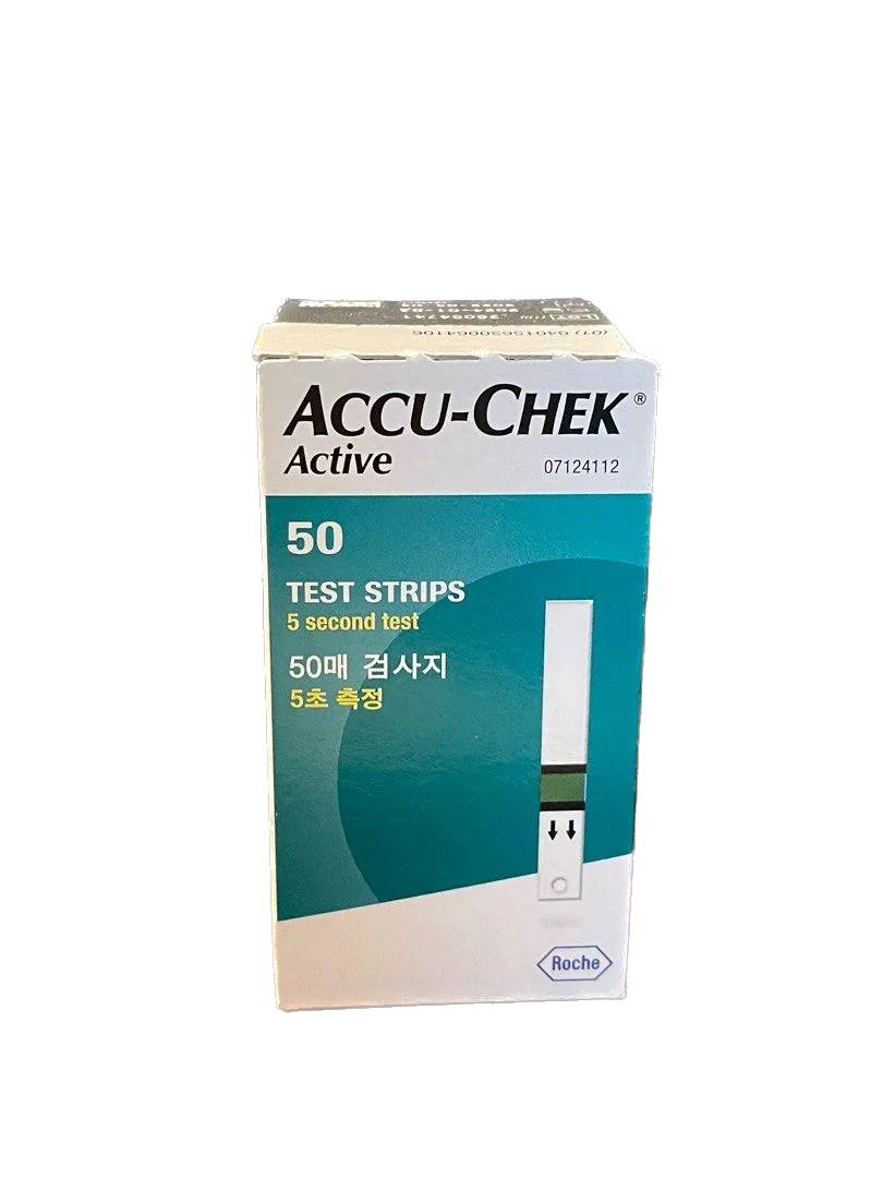 Hot Selling Accurate Quick Result Household Medical Devices Accu-Chek/ AccuChek Active 50s Blood Glucose Test Strips