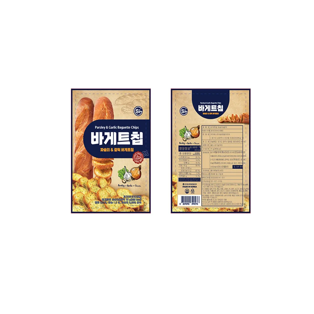 Korean favorite confectionery - crispy snacks Baguette Flavored Sweets SI Baguette Chip 70g x 40 crunchy snacks