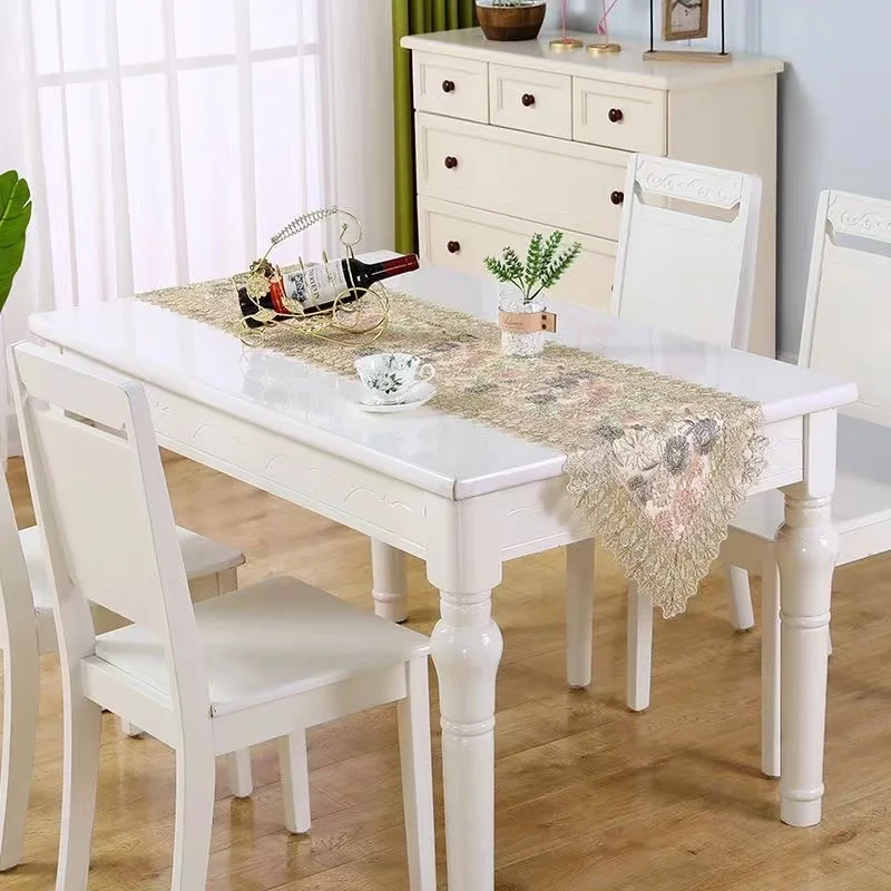 Table Cloth Net Yarn Tea Lace Embroidery Household Modern Simple Bedside Table Cover Towel square Small Round Table Cloth