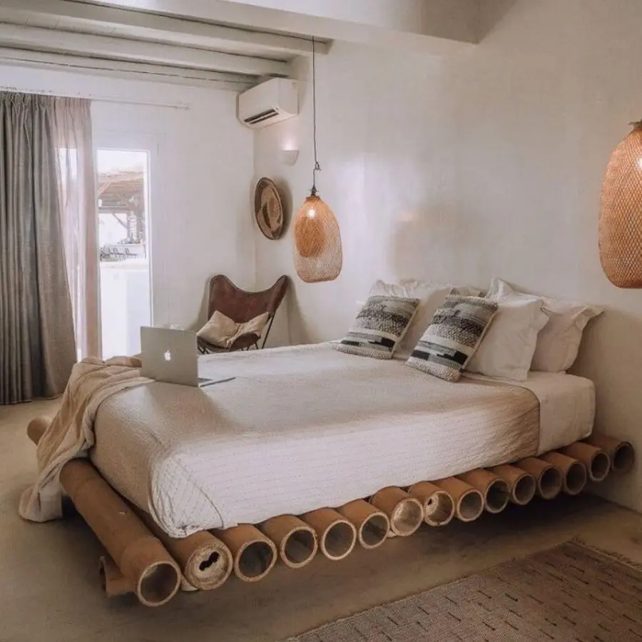 Wholesale bamboo bed sets, bedroom furniture for hotels, cheap price, made in Vietnam