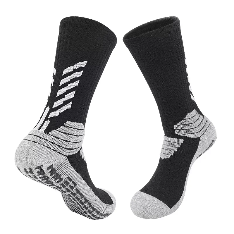 Hot Sale Fashion Grip Soccer Socks Anti Slip Socks Custom Design Athletic Running Football Grip Socks