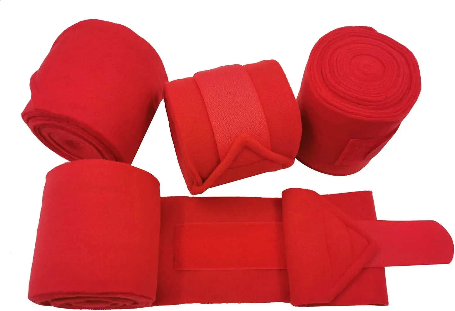 Hot Selling Horse Bandages Free Sample  Luna Polo Wraps, Set of 4 Horse Leg Bandages | seasonal Included  Black Blue Yellow R