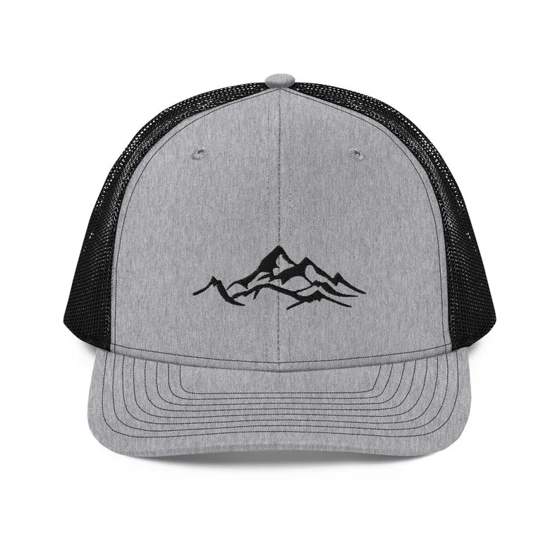 Heather Gray Trucker Hats Custom Embroidery Logo Richardson 112 Gorras Trucker Caps OEM Fabric Sports Cap