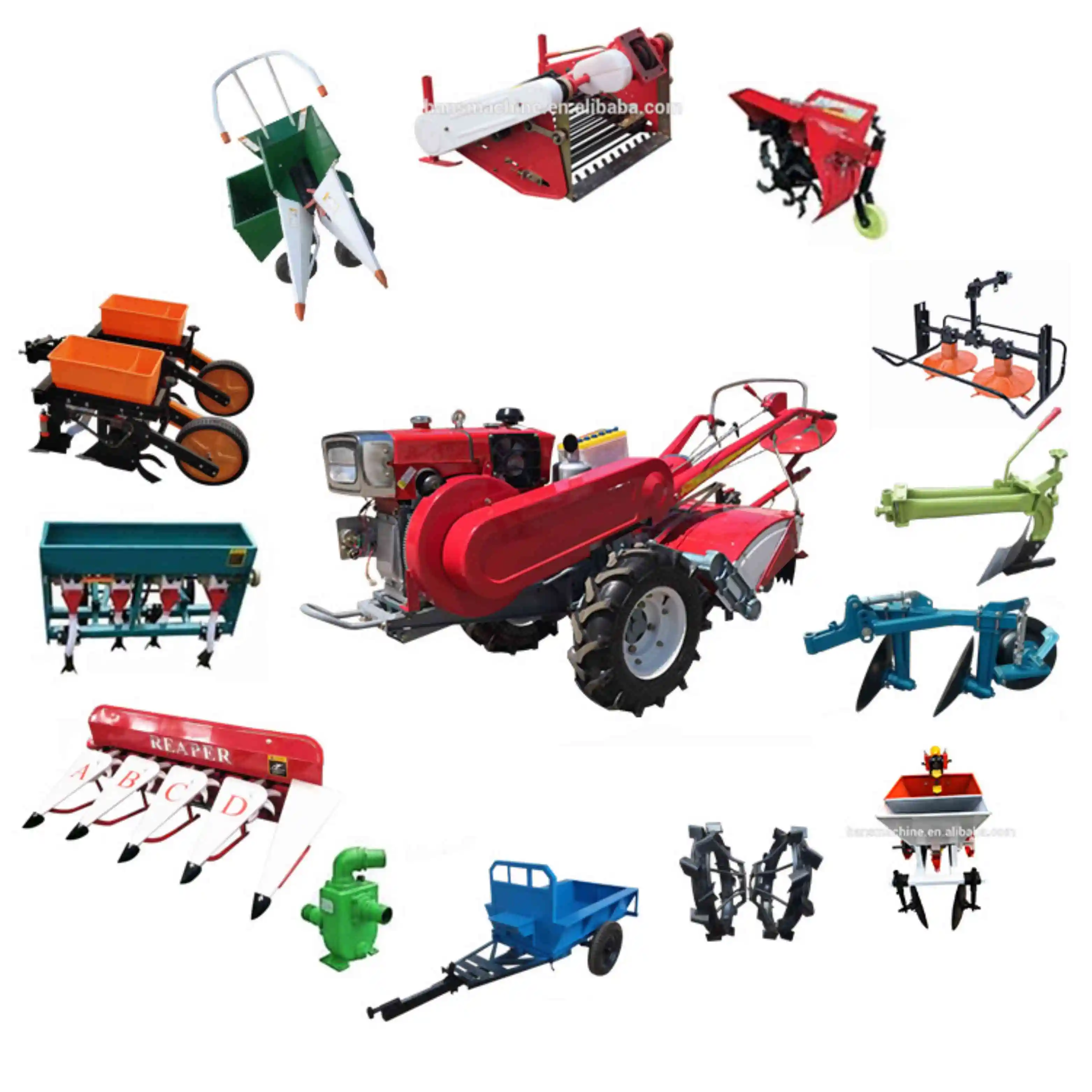 8hp12hp 15hp 18hp 20hp 22hp hand tractor Farm mini diesel motocultor Power Tiller Two Wheel Mini walking tractors