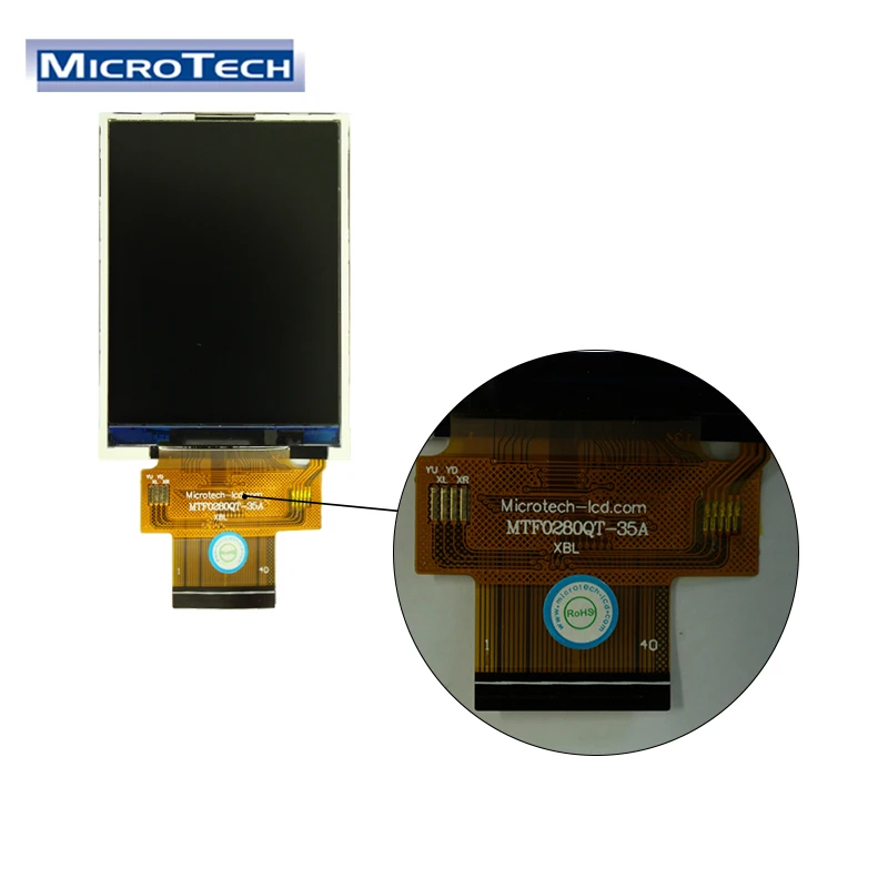 40PIN FPC 2.8inch tft lcd touch display screen For MCU(P) Interface