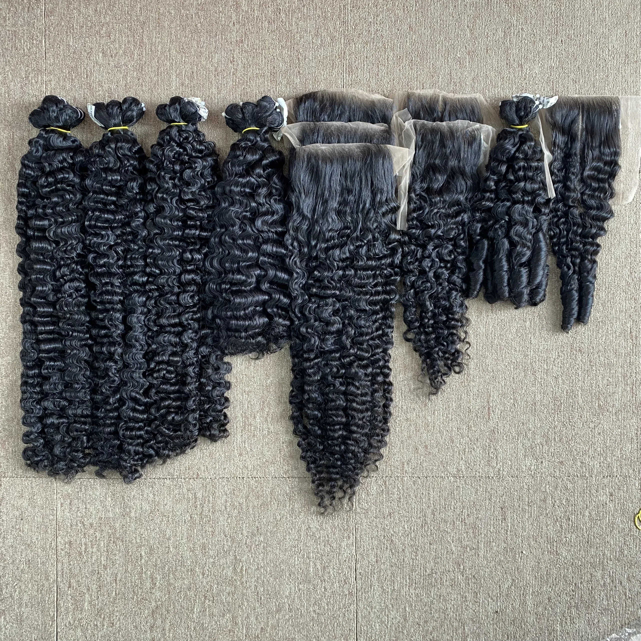 TOP HOT Style BURMESE CURL Raw Vietnamese Hair Cuticle Aligned Human Hair Wigs Wholesale Factory Price Best selling Product 2023